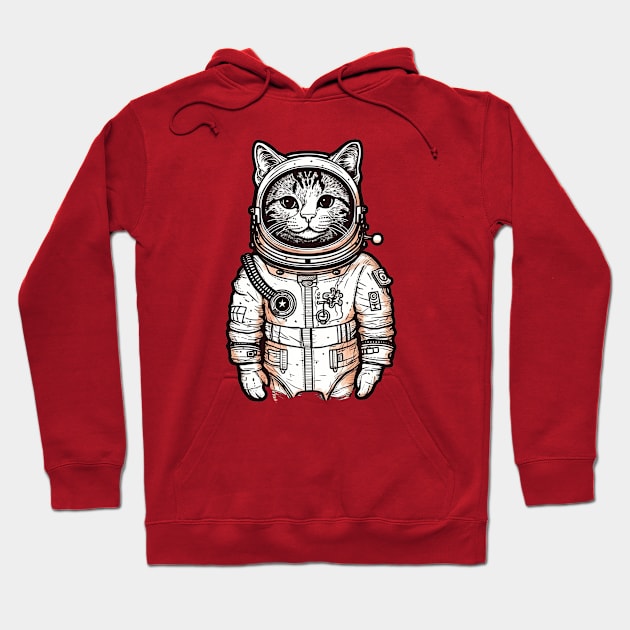 Astronaut cat Hoodie by AestheticsArt81